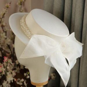 Chapeau Élégance Perle & Organza
