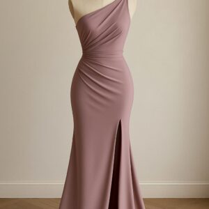 Robe Éclat Rosé - Élégance Asymétrique